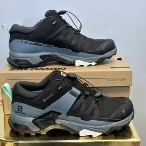 Salomon X Ultra 4 GTX W Black / Stormy Weather / Opal Blue
